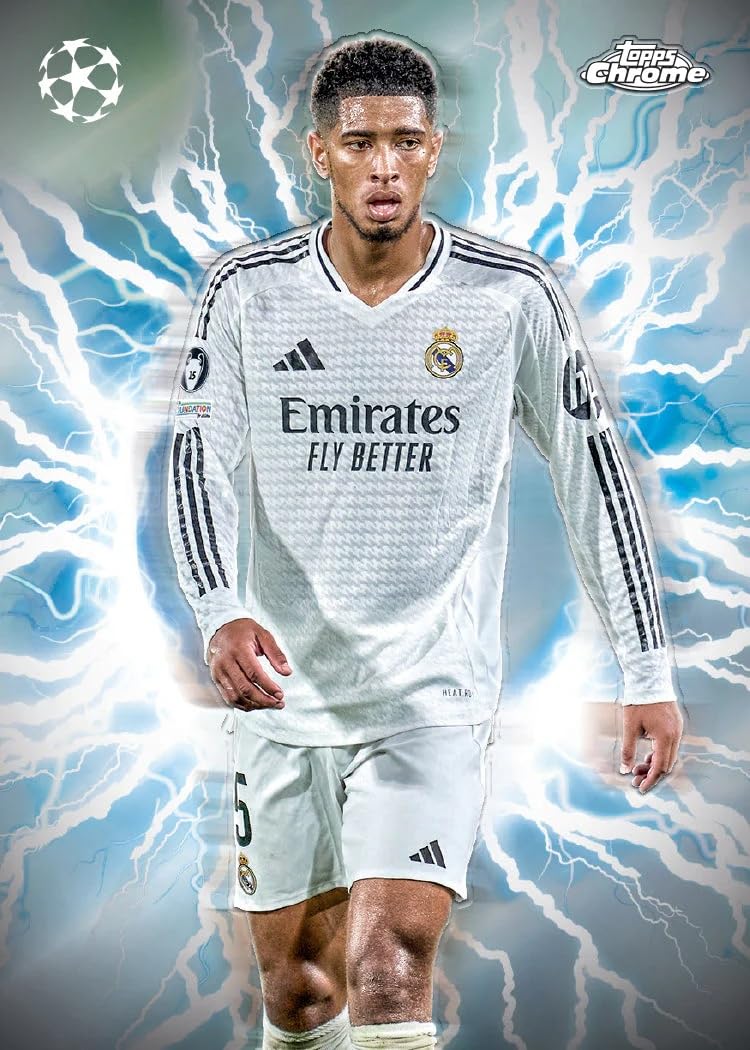Topps 2024-25 Chrome UEFA Club Competitions Cards Hobby BOX (20 Packs Each)