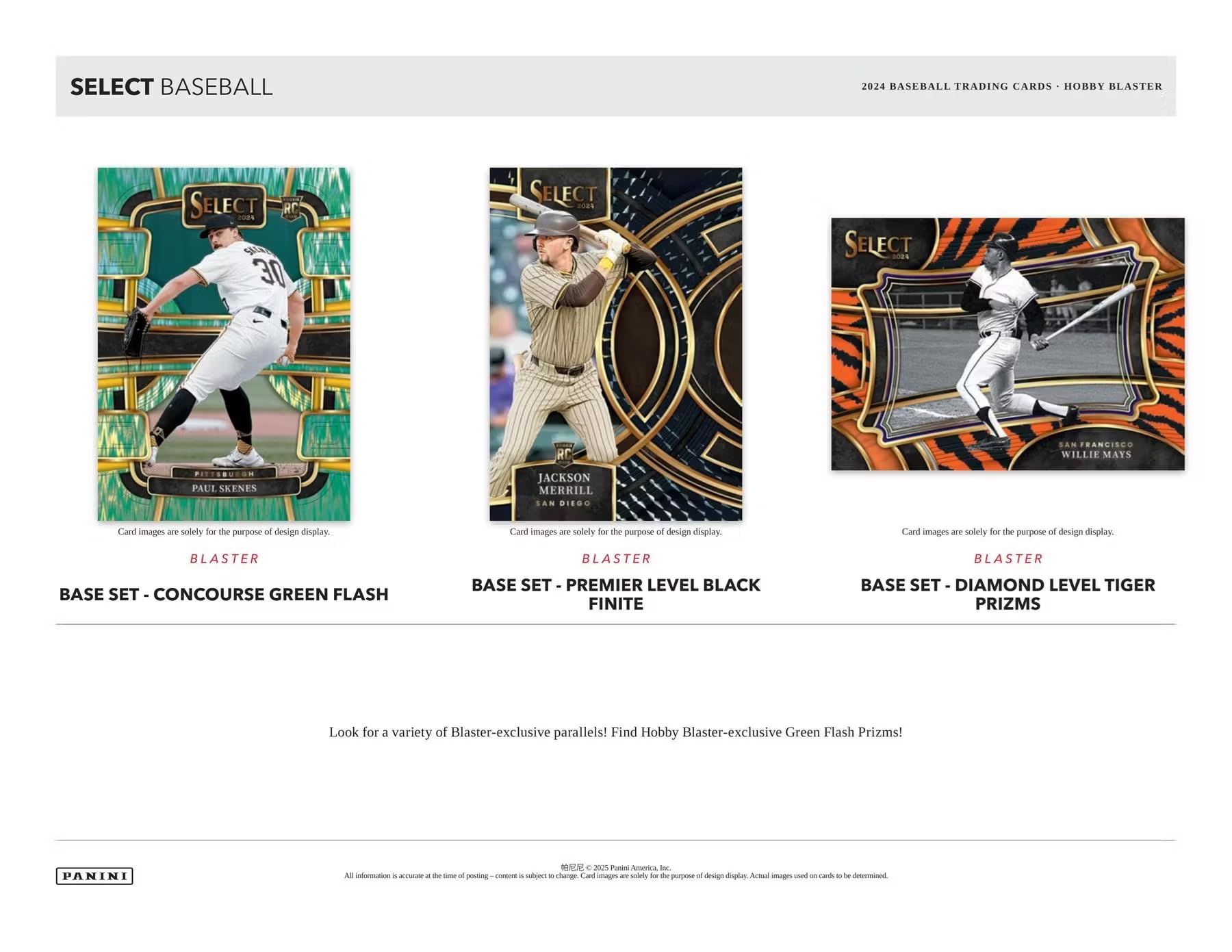 Panini Select Baseball 6-Pack Hobby Blaster Box (2024)