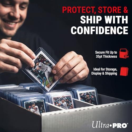 Ultra Pro Toploaders and Card Sleeves Bundle – 3" x 4" Clear Regular Toploaders & Soft Penny Sleeves for Standard Size Cards – Hard Plastic Card Protectors for Collectible Trading Cards – 200 Pack