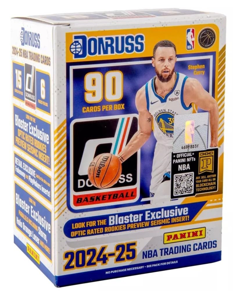 2024-2025 Panini Donruss Basketball Blaster Box | 6 Packs - Look for Blaster Exlusive Optic Rated Rookies Preview Seismic Insert