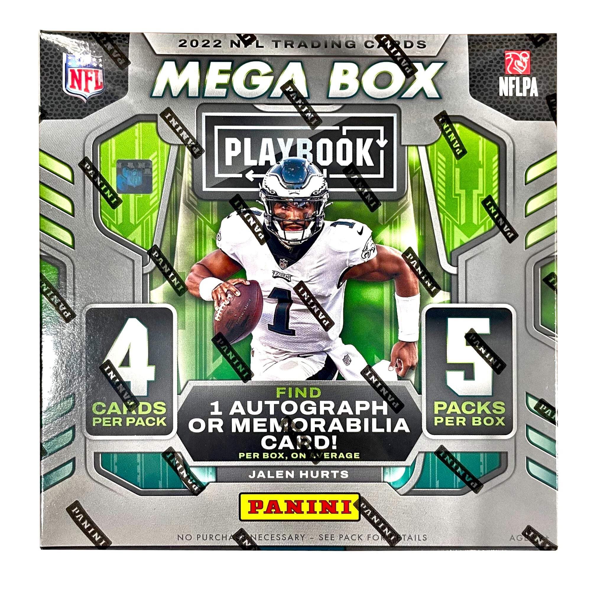 2022 Panini Playbook NFL Football MEGA Box (5 pks/bx)