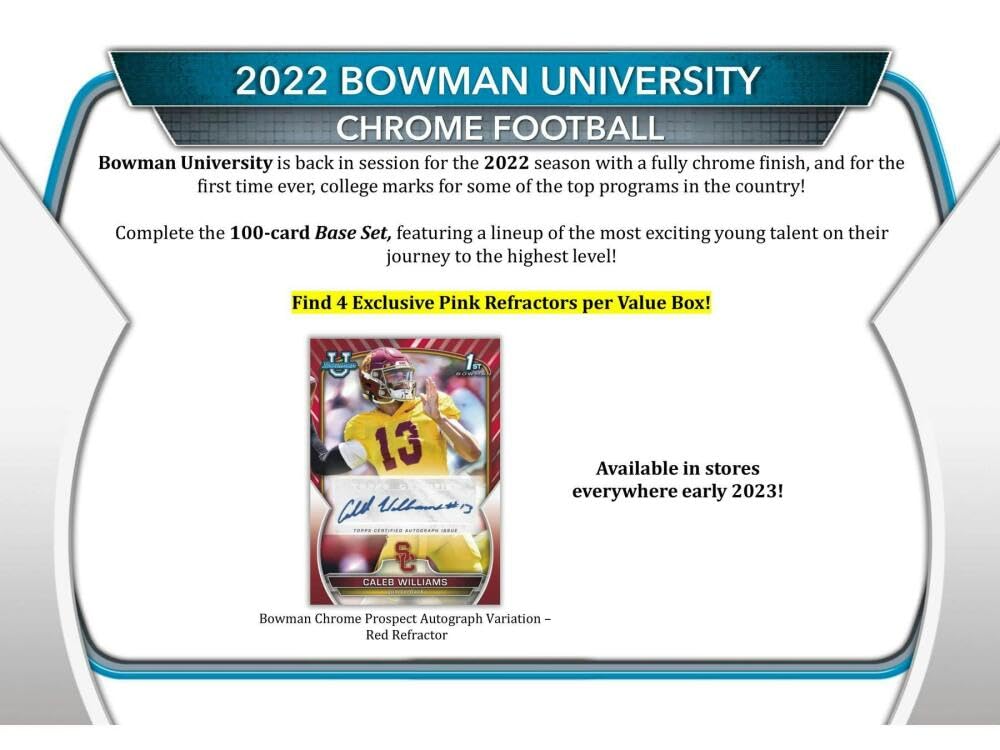 2022 Bowman Chrome University Football Value Box