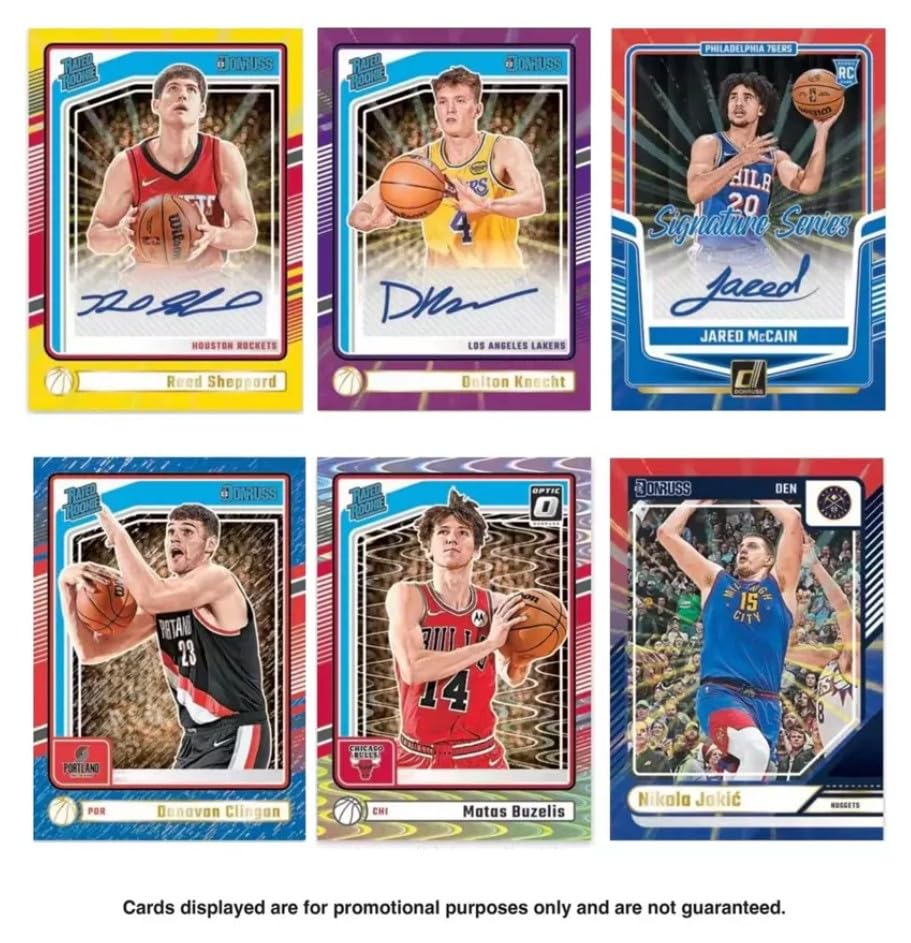 2024-2025 Panini Donruss Basketball Blaster Box | 6 Packs - Look for Blaster Exlusive Optic Rated Rookies Preview Seismic Insert