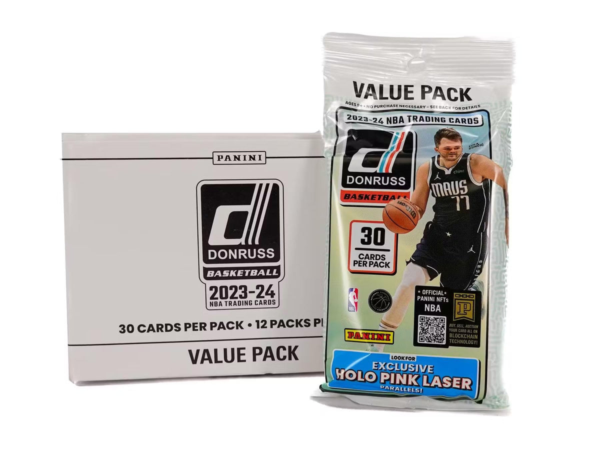 2023/24 Panini Donruss NBA Basketball VALUE/CELLO/FAT PACK box (12 pks/bx) ***Boxes not factory sealed by Panini