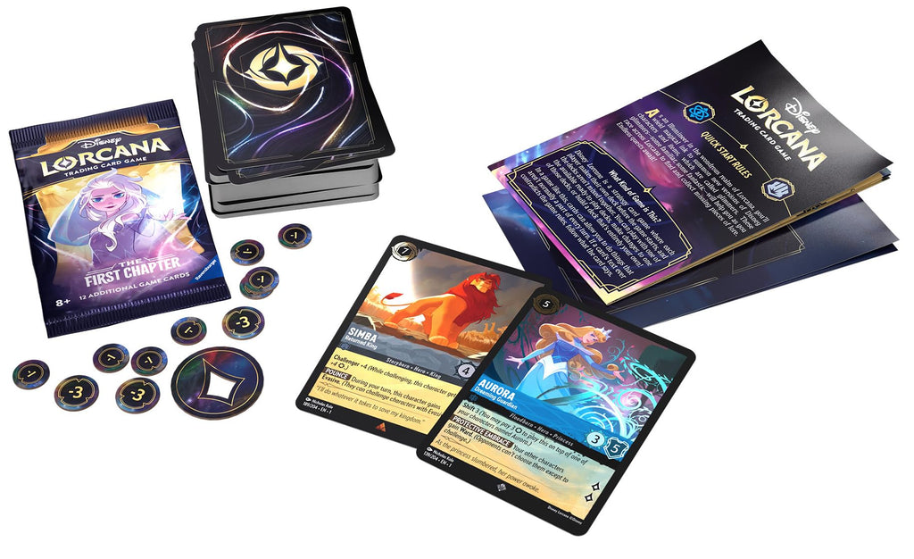 Ravensburger Disney Lorcana TCG: The First Chapter - Sapphire & Steel Single-Player Starter Deck | Engaging Gameplay | Over 200 Original Disney Artworks | Ideal for Ages 8+