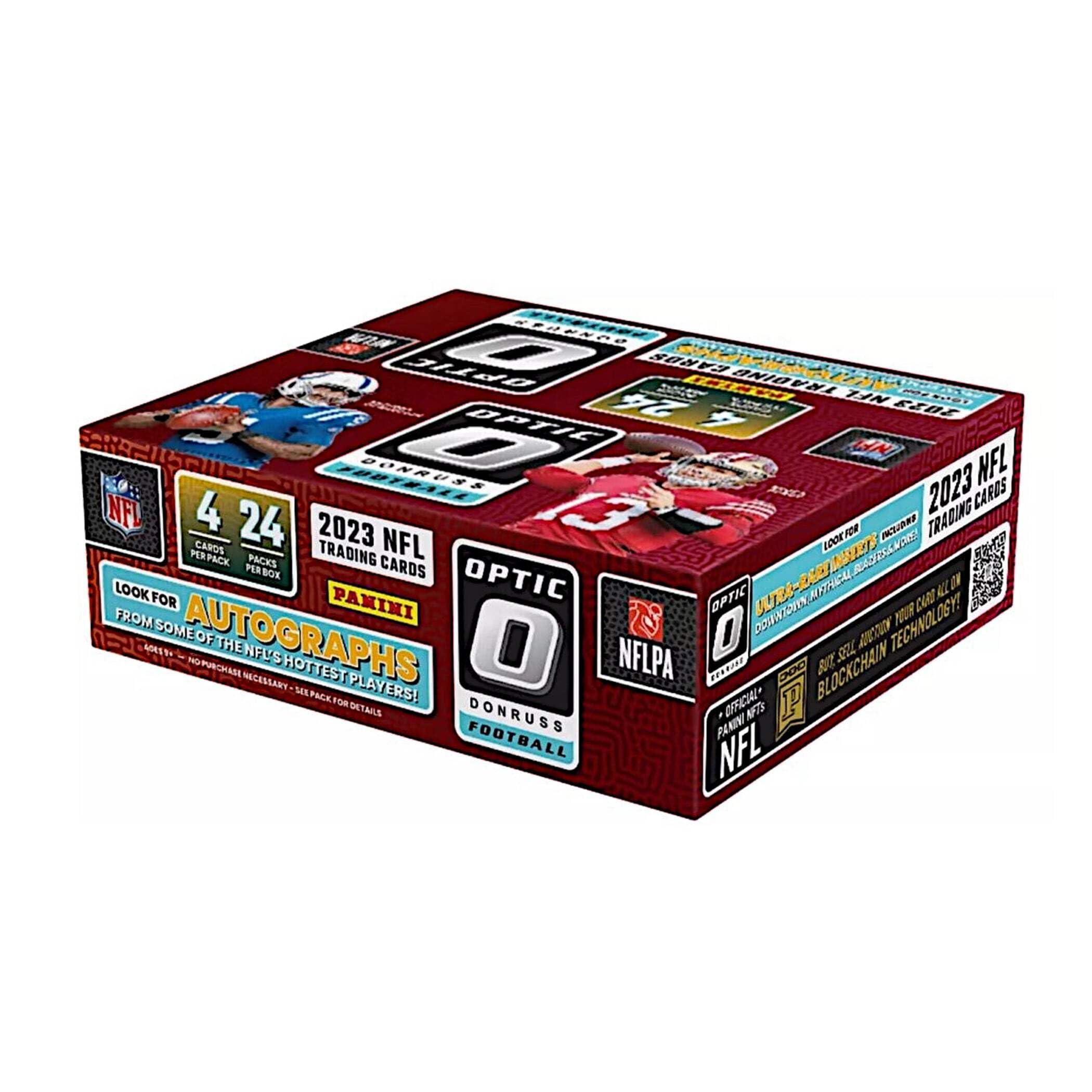 2023 Panini Donruss Optic Football Sealed Retail Box with 24 Packs