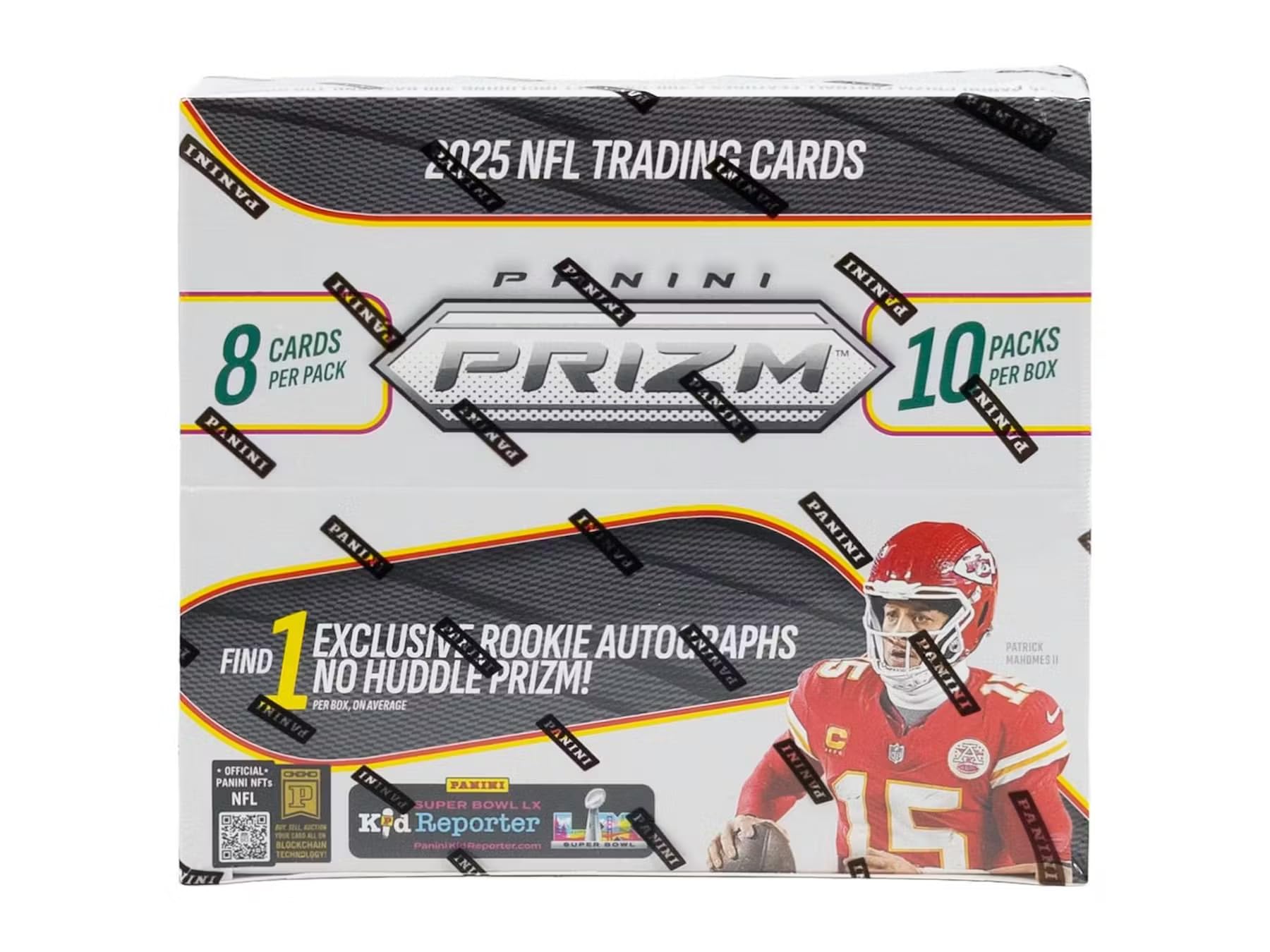 2025 Panini Prizm Football No Huddle Trading Card Box (2 No Huddle Prizm Autographs Per Box)