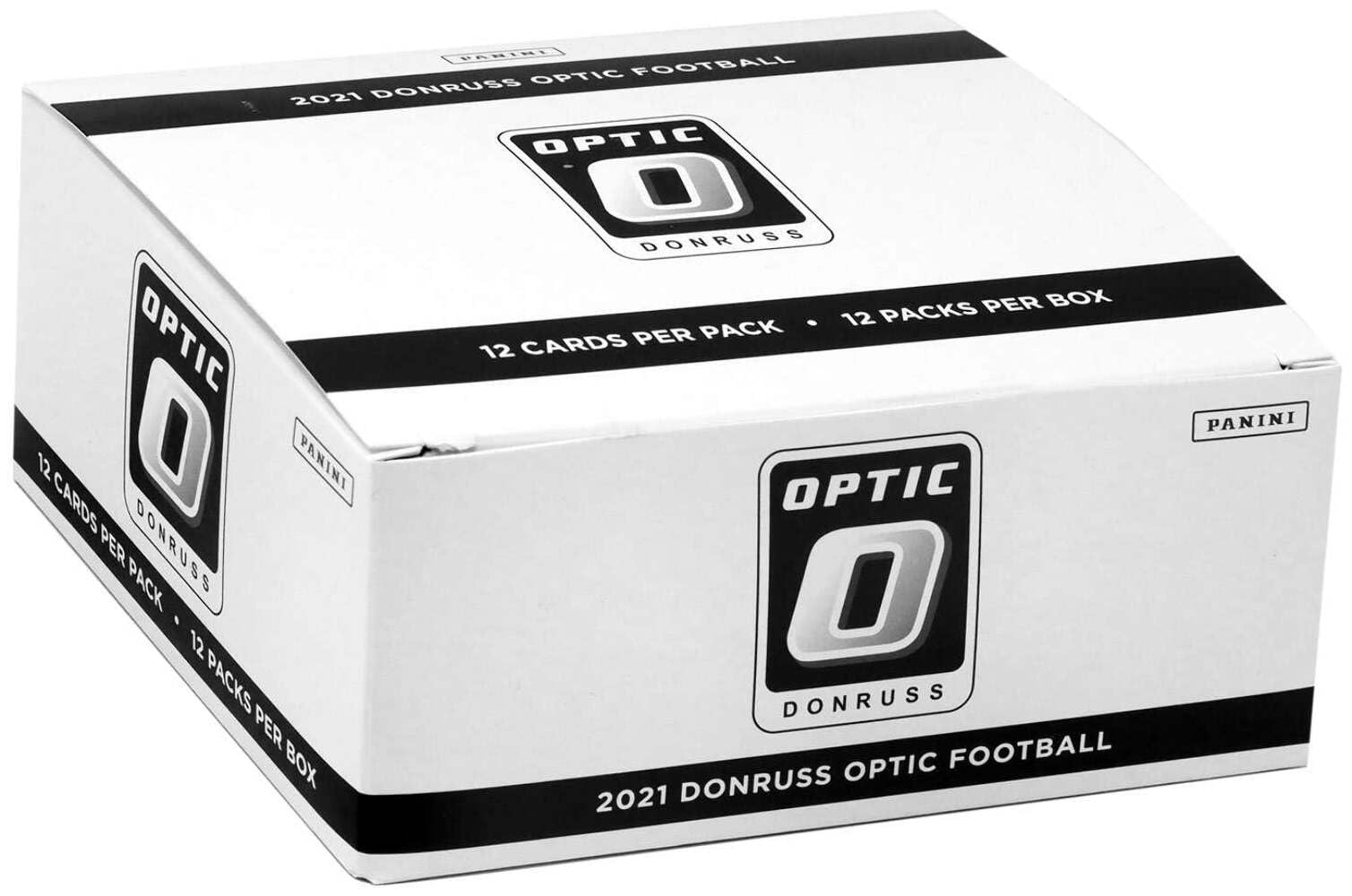 2021 Panini Donruss Optic NFL Football VALUE pack (12 pks/bx, boxes not factory wrapped by Panini)