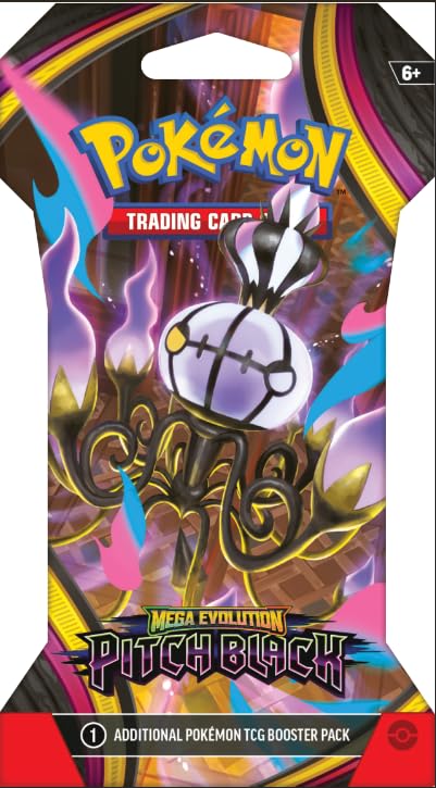 Pokemon TCG Mega Evolution Pitch Black Sleeved Booster Pack