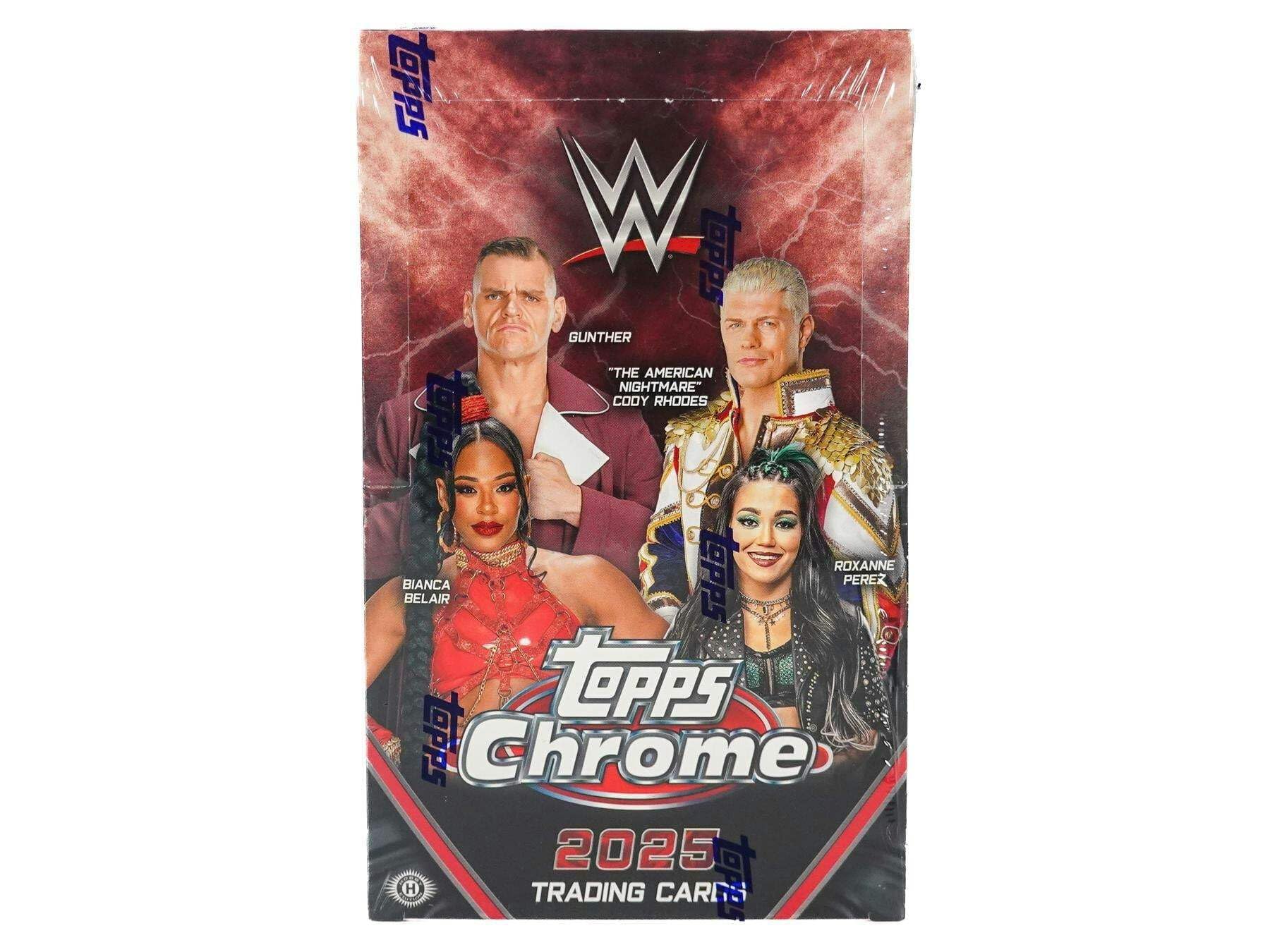 2025 Topps Chrome WWE Wrestling Trading Cards Hobby Box - 2 Autographs Per Box
