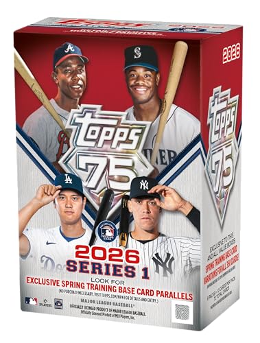 2026 Topps Series 1 Baseball Blaster Box, Look for Retail Exclusive Holo Holo Foil Parallels & Spring Training Variations