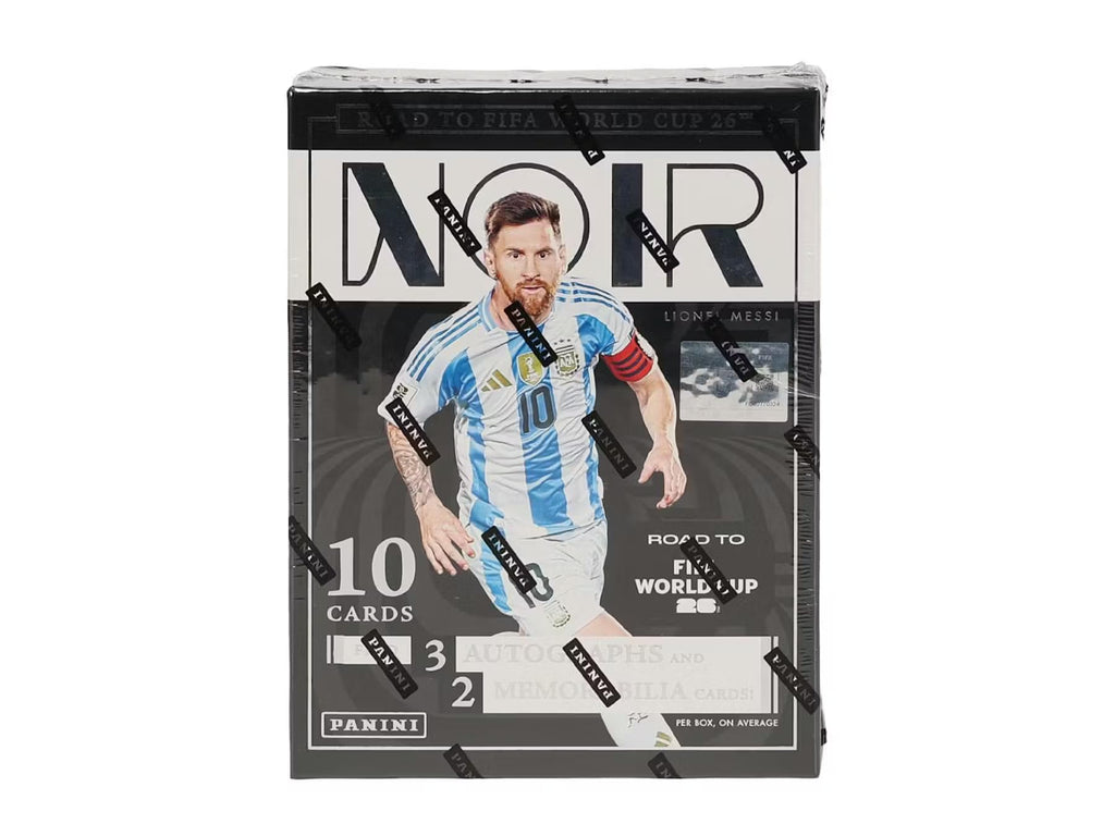 2025/26 Panini Noir Road to FIFA World Cup Soccer Hobby Trading Card Box (3 Autograph Cards Per Box)