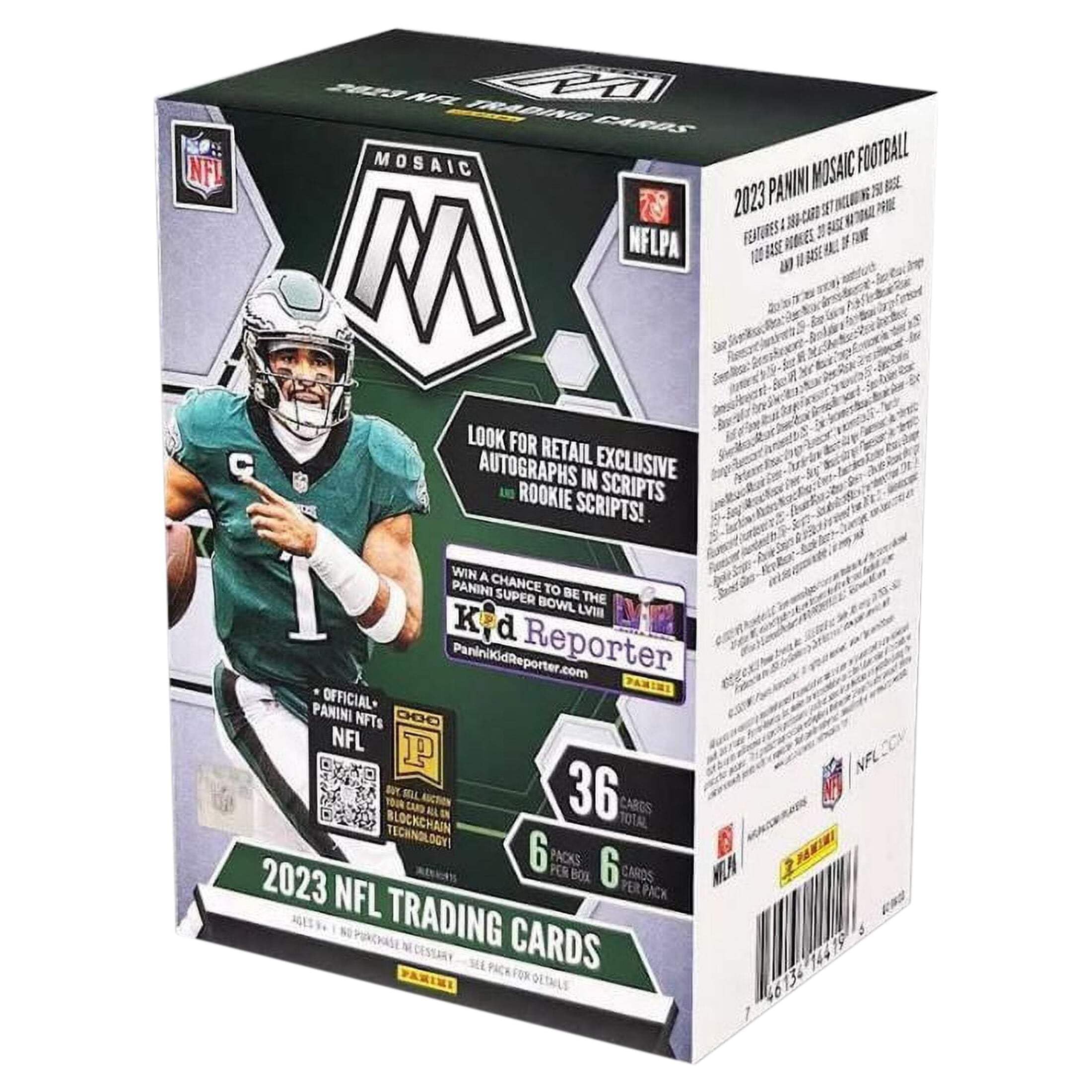 2023 Panini Mosaic Football 6-Pack Blaster Box (Orange Fluorescent Parallels!)