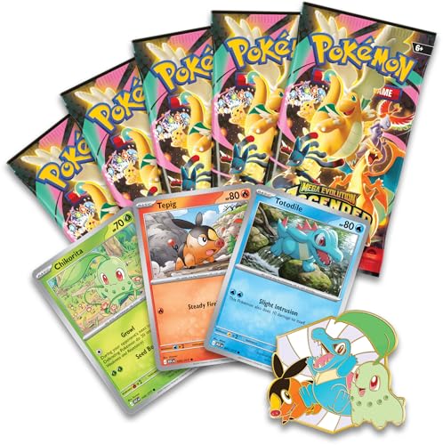 Pokémon TCG: Mega Evolution—Ascended Heroes First Partners Deluxe Pin Collection (3 Foil Promo Cards, 1 Deluxe Pin & 5 Booster Packs
