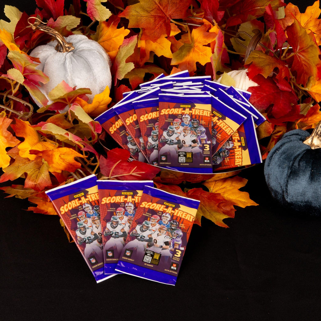 2025–26 Panini Score A Treat NFL Halloween Treat Packs – Official Trading Cards – Trick-or-Treat Candy Alternative – Limited Edition Football Cards for Kids