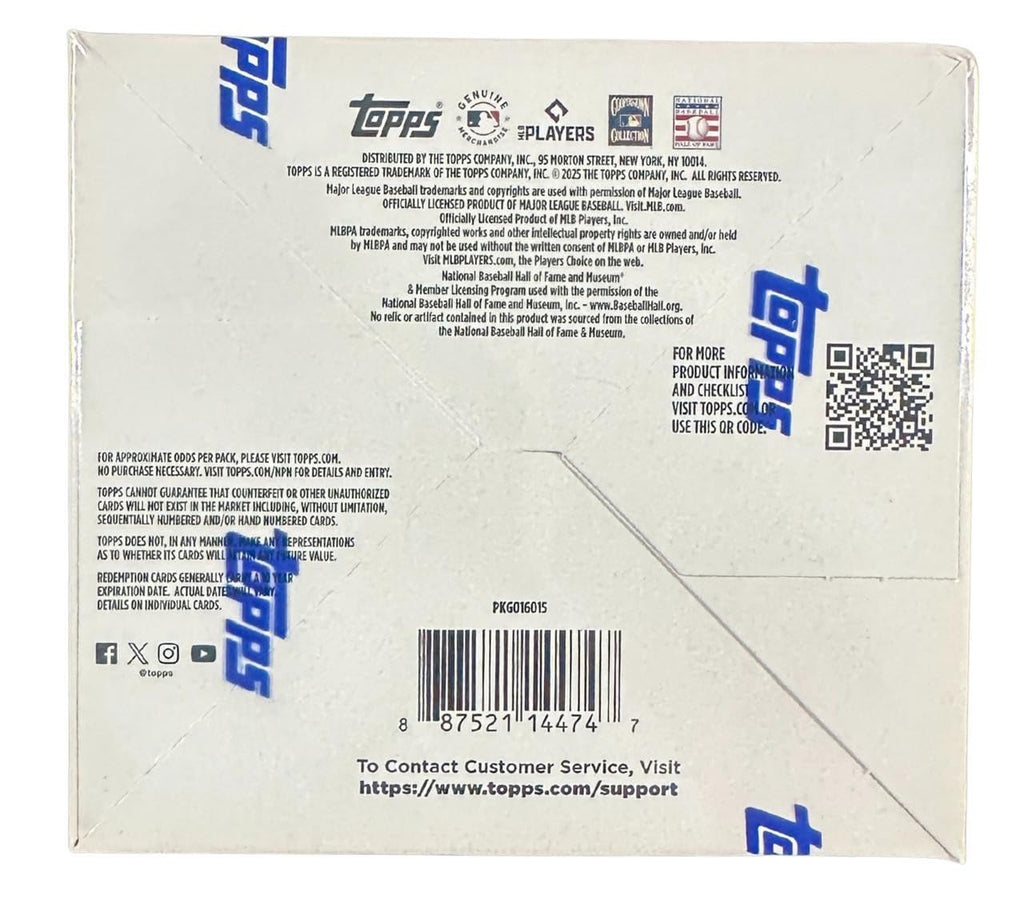 MLB 2025 Topps Baseball Update Series Trading Card Hobby Jumbo Box