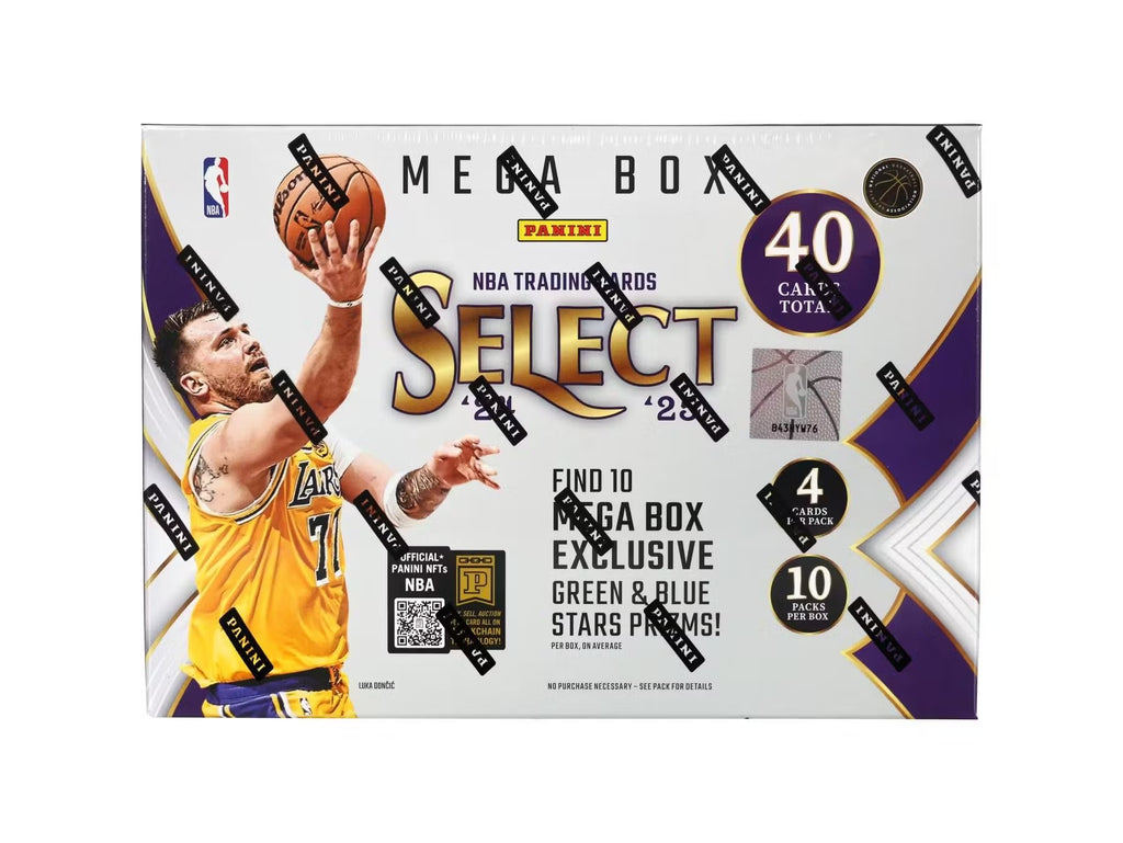 Panini 2024-25 Select Basketball Hobby Mega Trading Card Box (Green & Blue Stars Prizm)