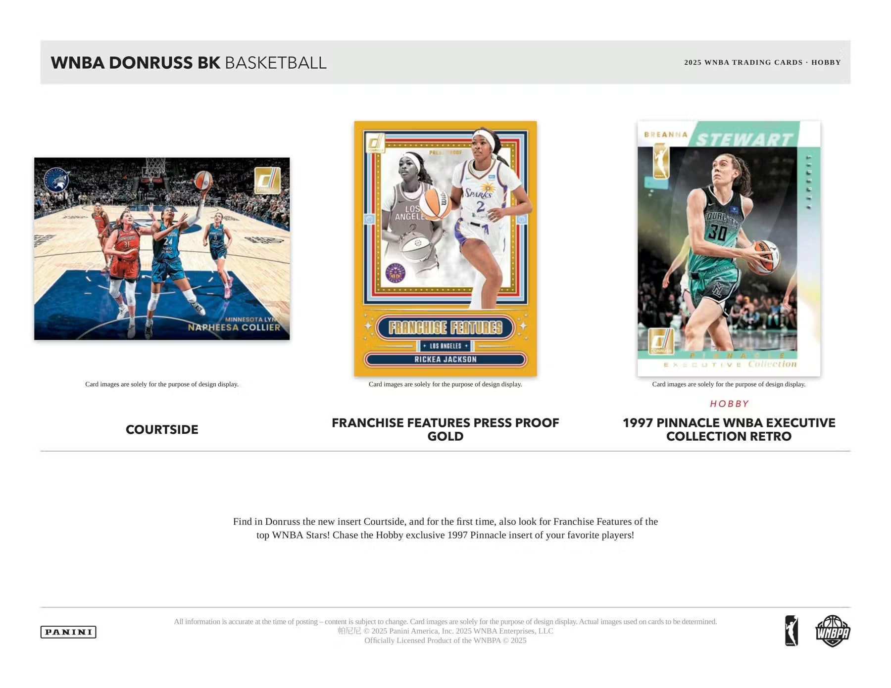 2025 Panini Donruss WNBA Basketball Mega Trading Card Box (1 Autographs or Memorabilia Cards Per Box)