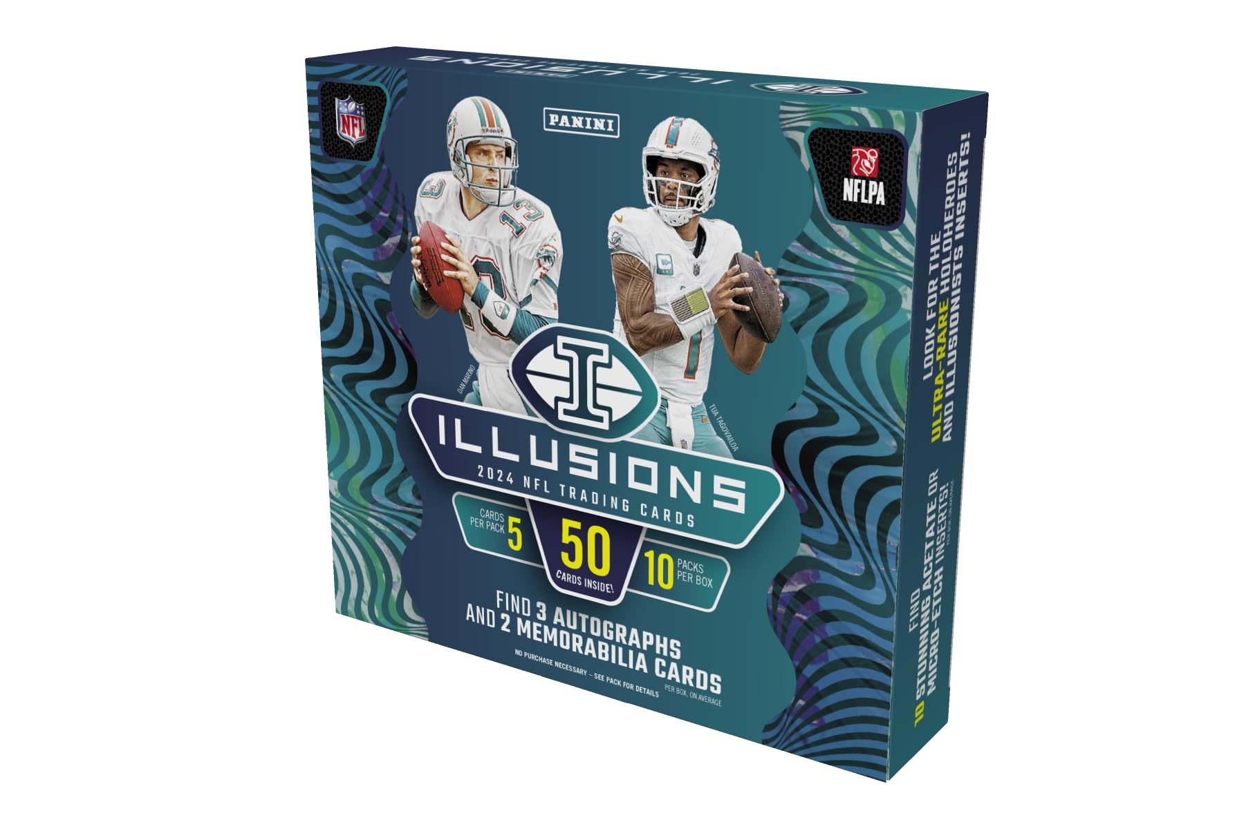 2024 Panini Illusions NFL Trading Card Hobby Box (3 Autographs Per Hobby Box)