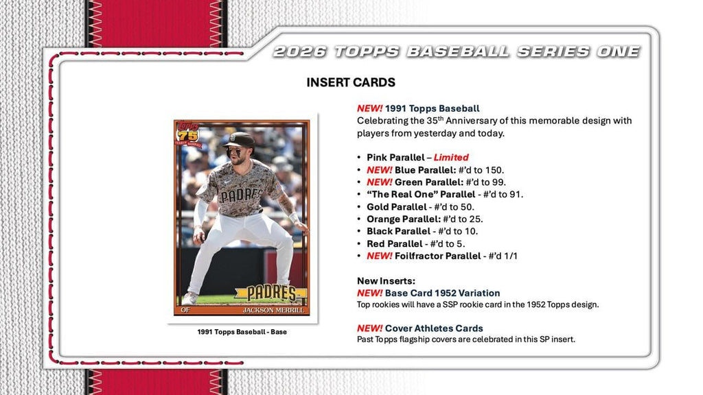 2026 Topps Series 1 Baseball Hobby Jumbo Box