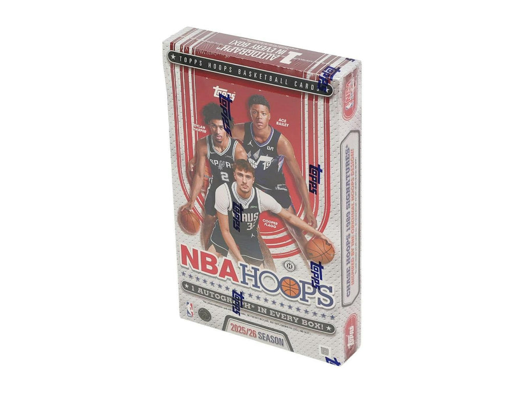 Topps 2025-26 NBA Hoops Basketball Hobby Box Sealed 20 Packs 1 Auto per Box