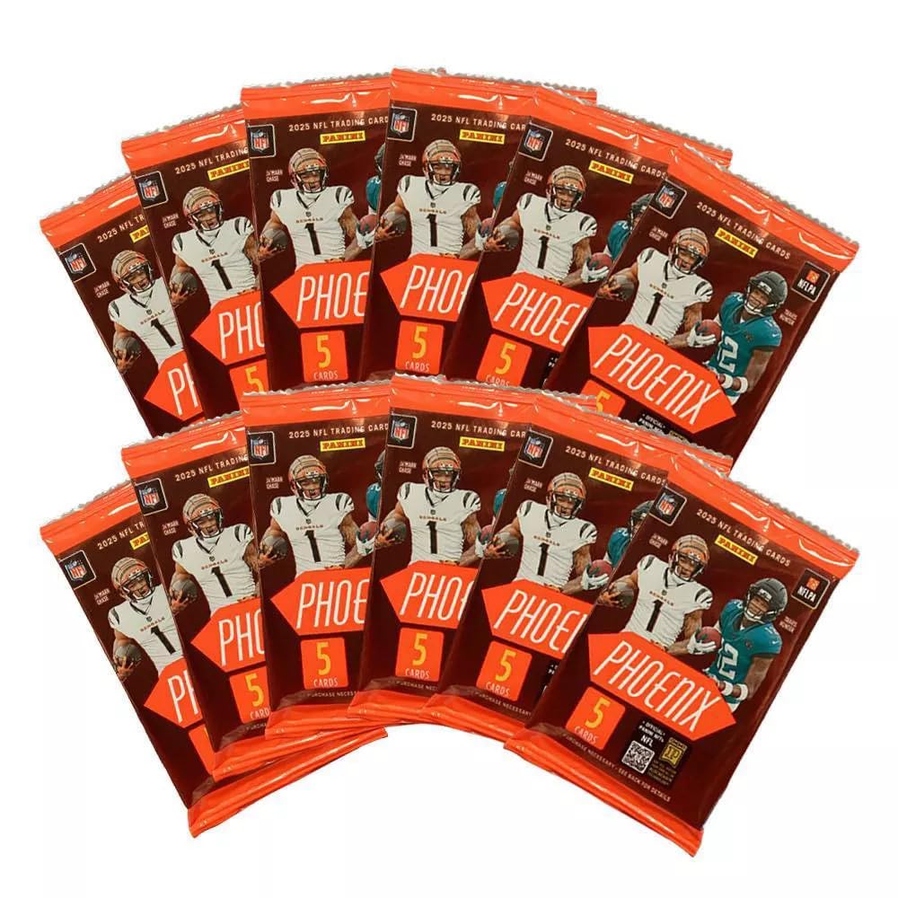 Panini 2025 Phoenix Football Hobby Trading Card Box (2 Autographs Per Box Including 1 Rookie Patch Autograph)