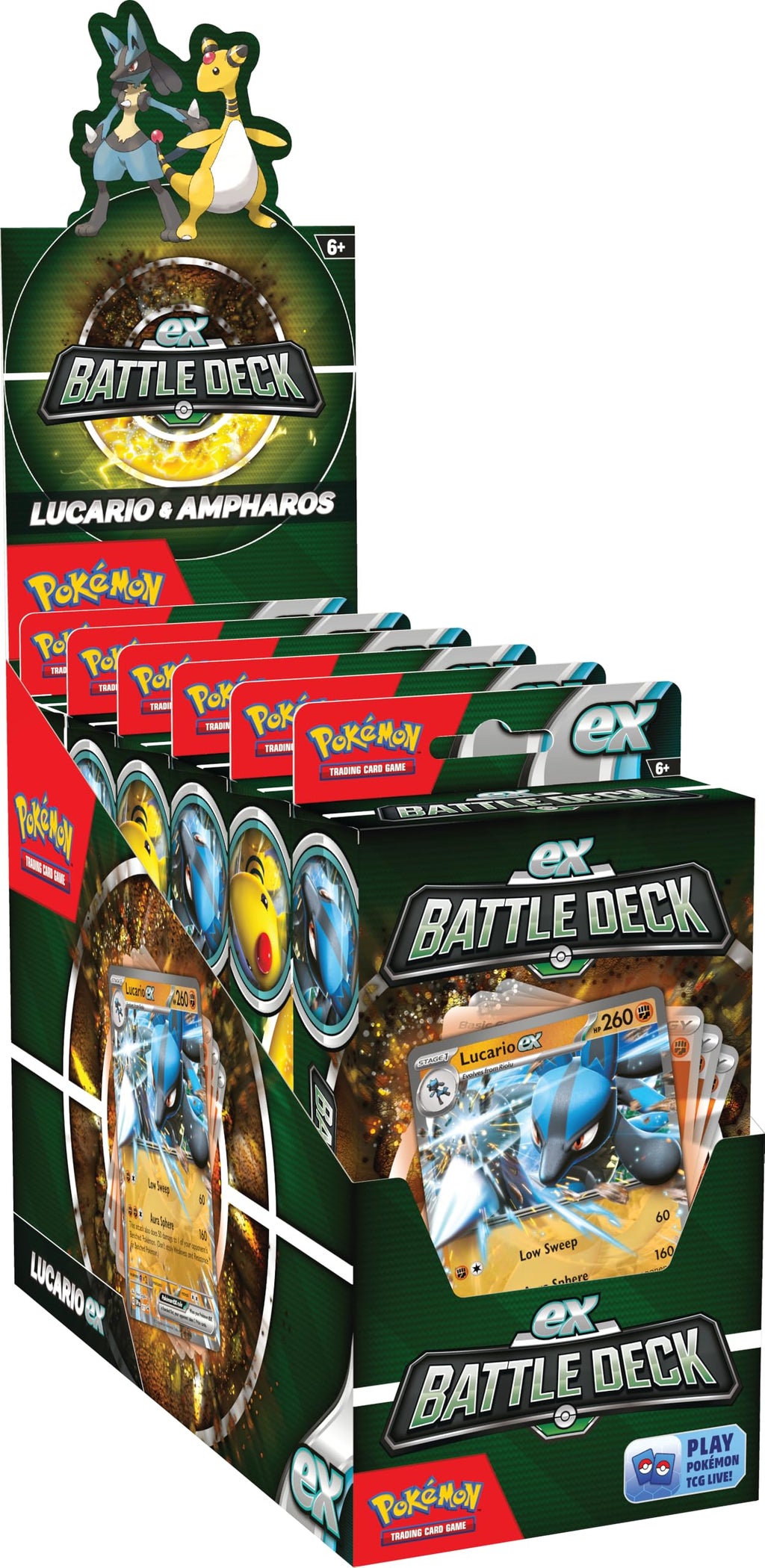 Pokémon Trading Card Game Ex Battle Decks Lucario or Ampharos
