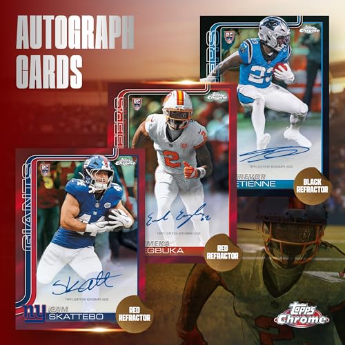 2025 Topps Chrome NFL Football - Factory Sealed - Value Box
