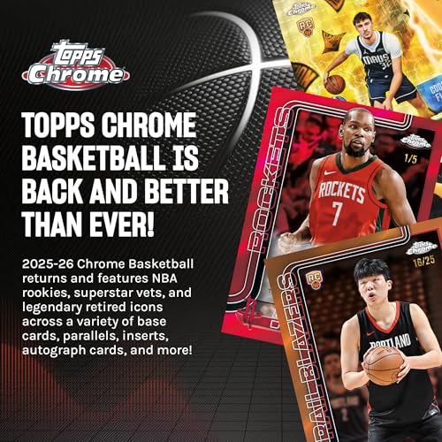 2025-26 Topps Chrome Basketball - Factory Sealed - Value Box & Mega Box