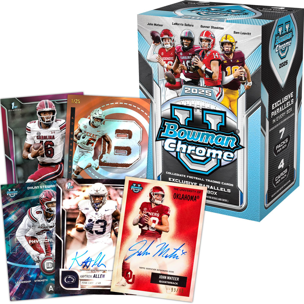 2025 Bowman University Chrome Football - Factory Sealed
