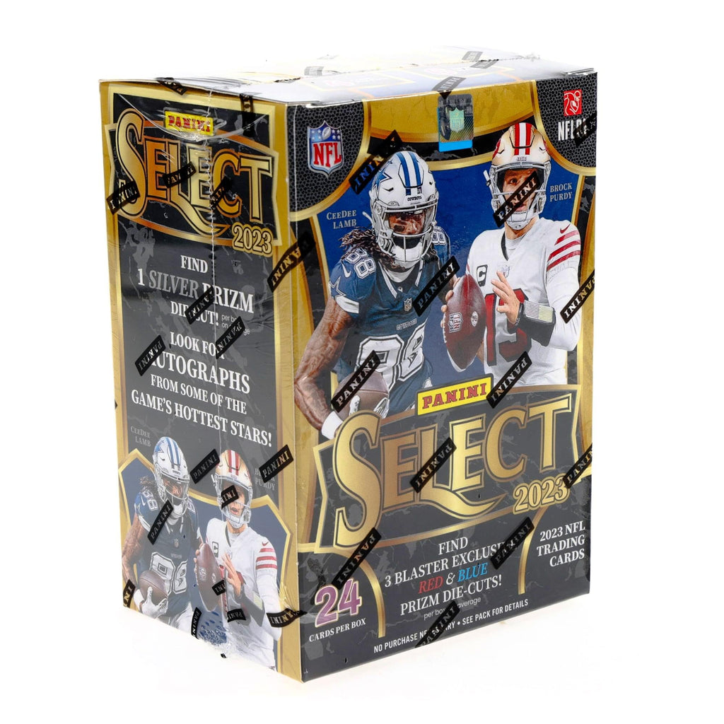 2023 Panini Select Football 6-Pack Blaster Trading Card Box (Red & Blue Prizms!)