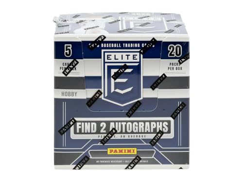 2026 Panini Donruss Elite Baseball Hobby Box 20 Packs, 2 Autographs, 20 Parallels