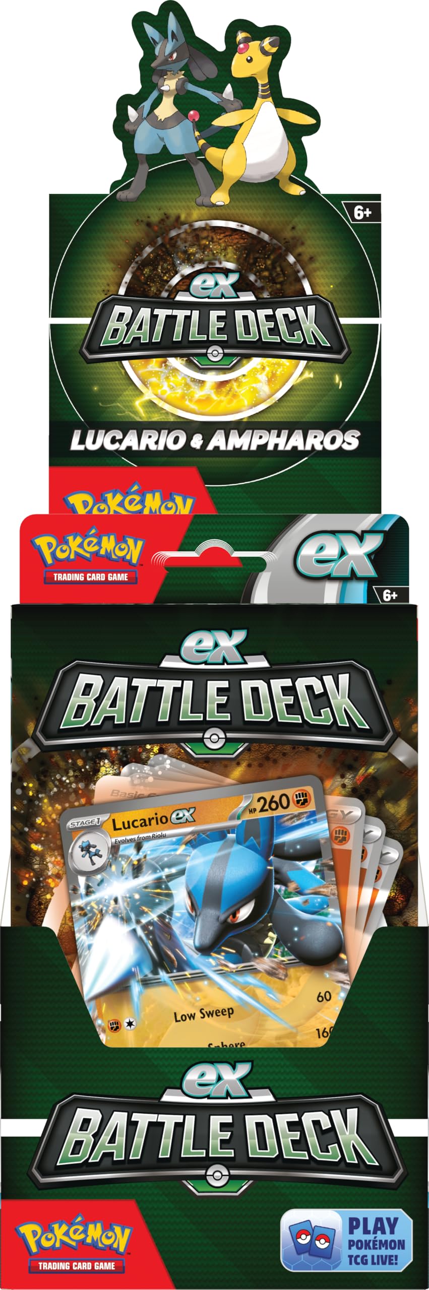 Pokémon Trading Card Game Ex Battle Decks Lucario or Ampharos