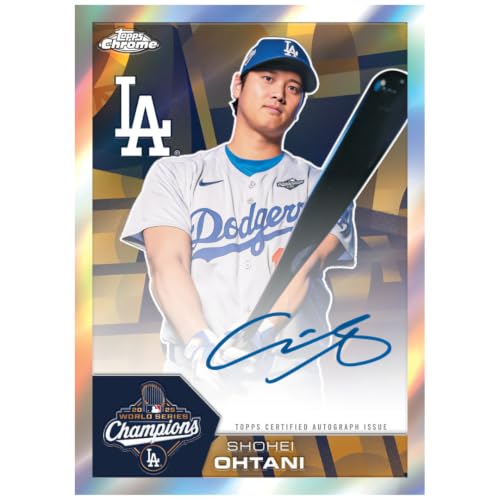New 2026 Topps Chrome Baseball Hobby Box - Guarantees 1 Autograph Card - Look for Gold Logoman Cards - Rare Relics, Autographs, & Autograph Relic Cards - Stars, Rookies, & Legends - Factory Sealed