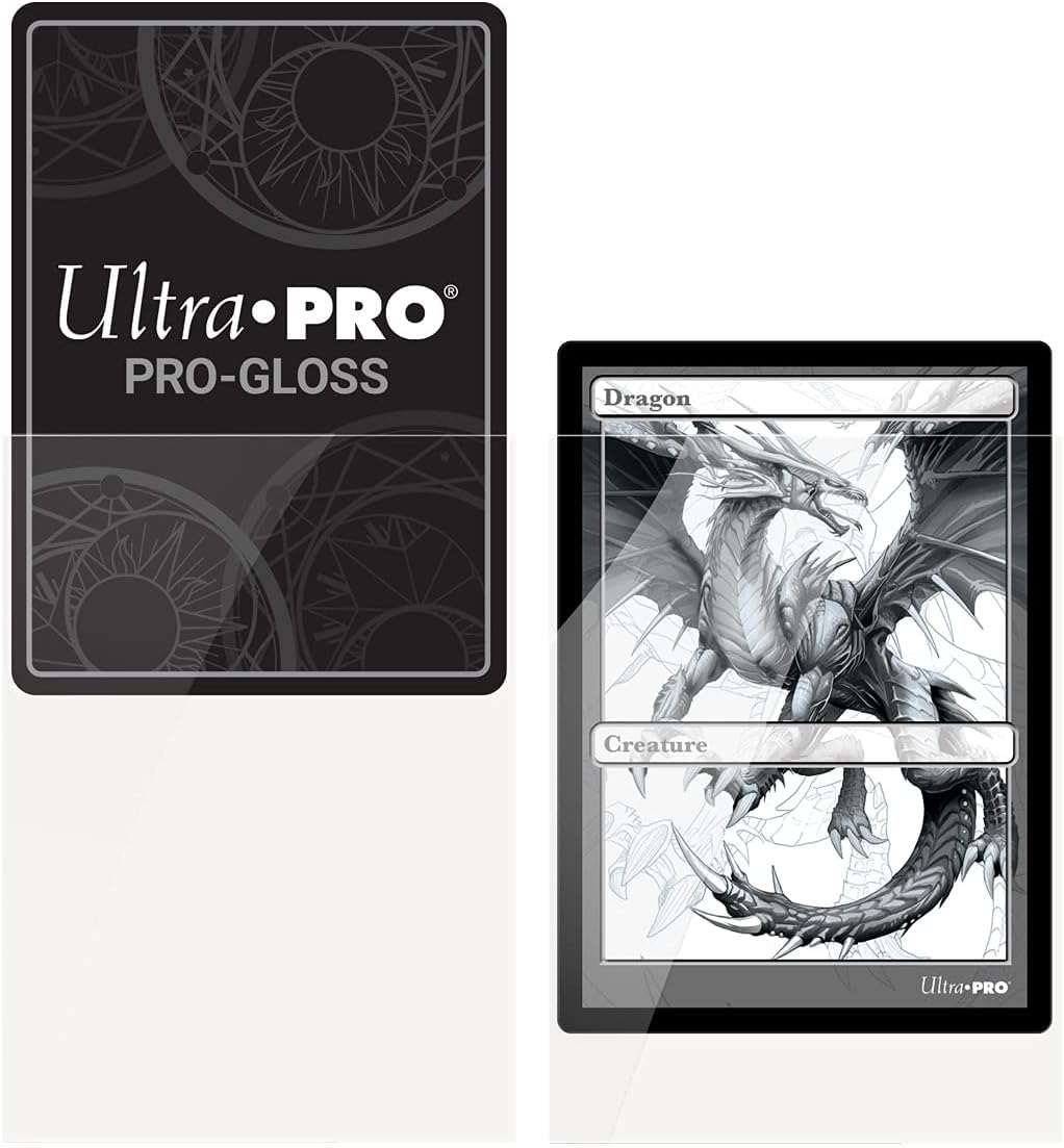 Ultra Pro Gloss Standard Deck Protector Sleeves – Clear, 100 Pack