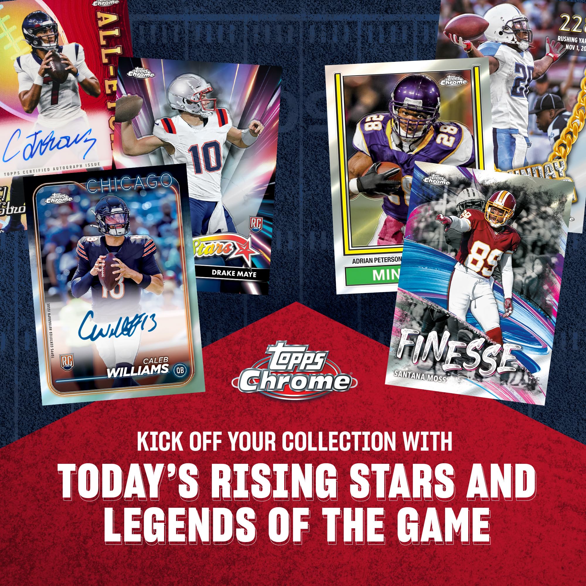 2024 Topps Chrome Football Mega Box