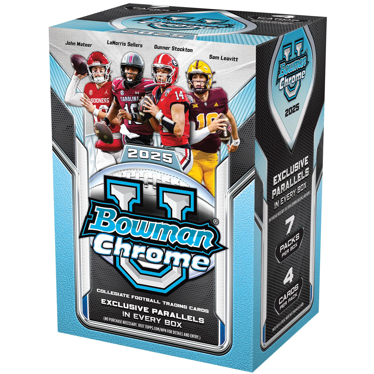 2025 Bowman University Chrome Football - Factory Sealed
