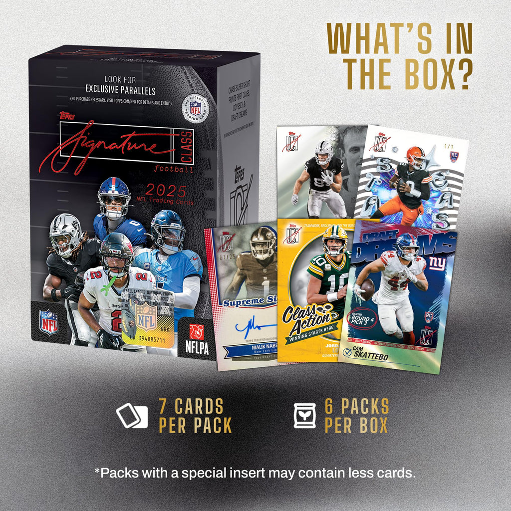 2025 Topps NFL Signature Class Football - Factory Sealed - Value Box