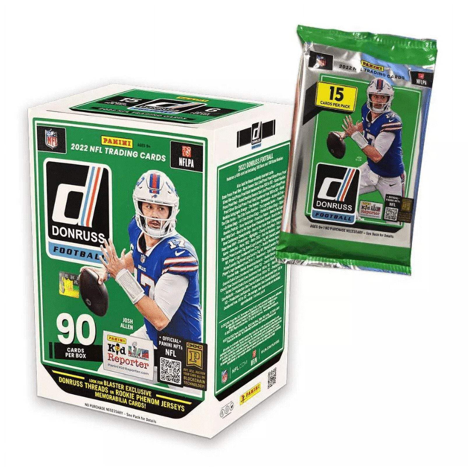 2022 Panini Donruss Football Trading Card Blaster Box (90 Cards)
