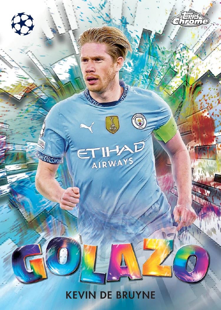 Topps 2024-25 Chrome UEFA Club Competitions Cards Hobby BOX (20 Packs Each)