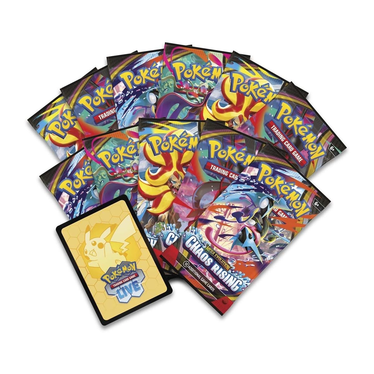 Pokemon TCG: Mega Evolution Chaos Rising Pokemon Center Elite Trainer Box | CR PKC ETB | Exclusive Fennekin Promo | 11 Booster Packs