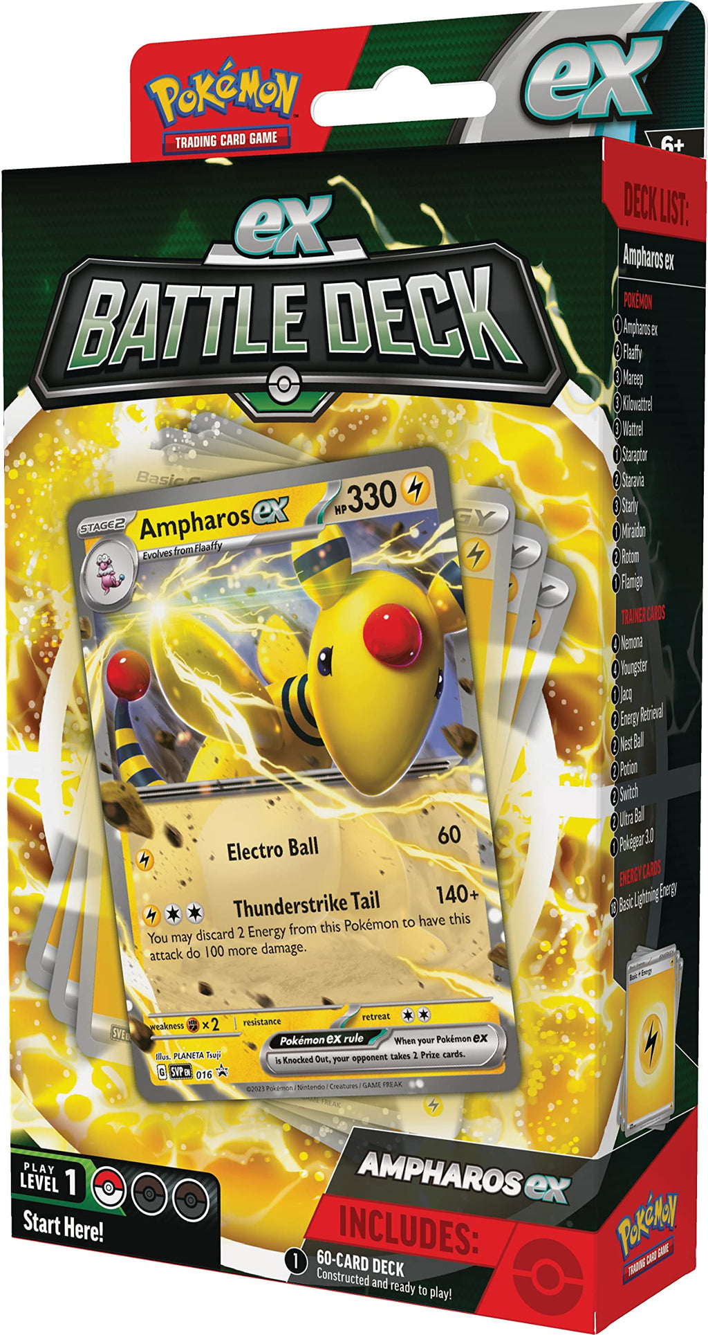 Pokémon Trading Card Game Ex Battle Decks Lucario or Ampharos