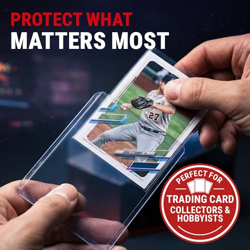 Ultra Pro Toploaders and Card Sleeves Bundle – 3" x 4" Clear Regular Toploaders & Soft Penny Sleeves for Standard Size Cards – Hard Plastic Card Protectors for Collectible Trading Cards – 200 Pack