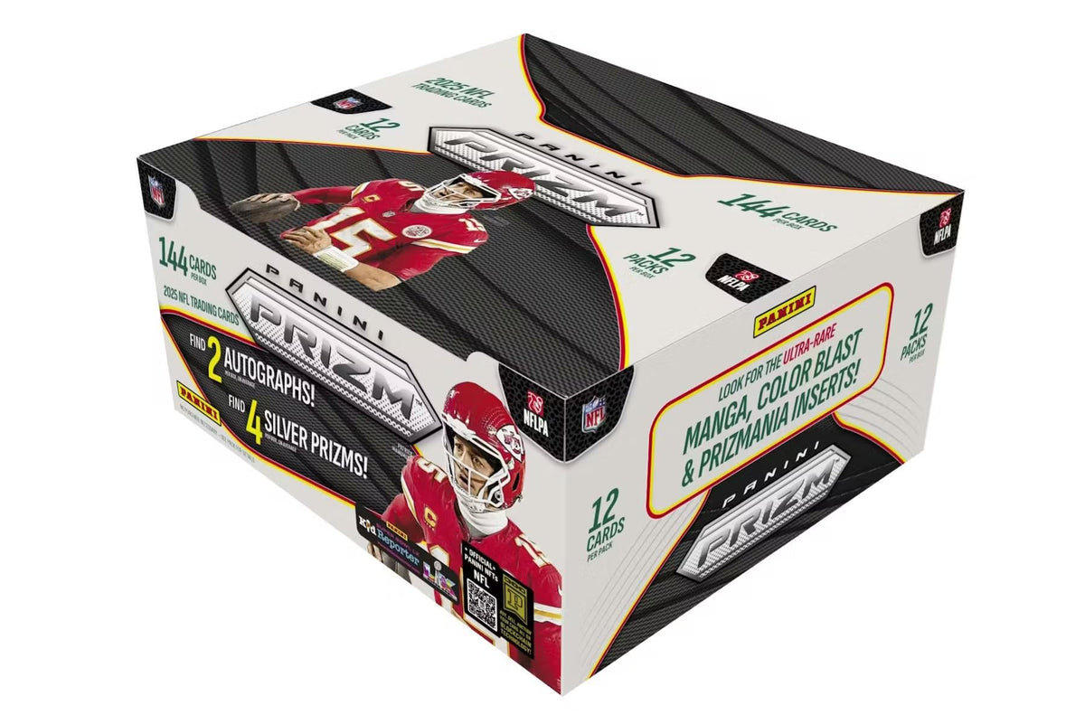 2025 Panini Prizm Football Hobby Trading Card Box (2 Autographs Per Box)