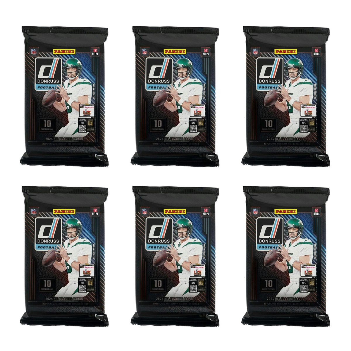 2024-25 Panini Donruss Football Mega Box – NFL Trading Cards, Retail Exclusive, 60 Cards, Rated Rookies, Autograph or Memorabilia Card