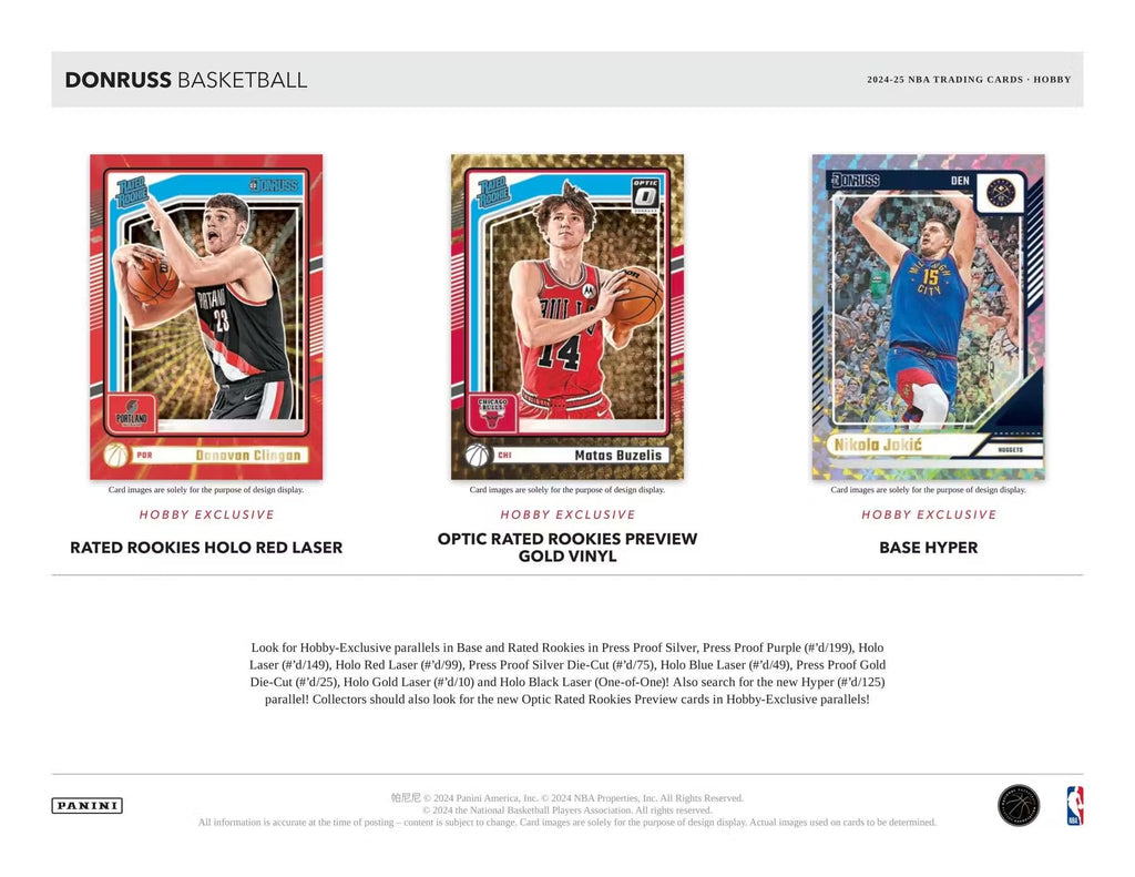 2024-25 Panini Donruss Basketball Hobby Box