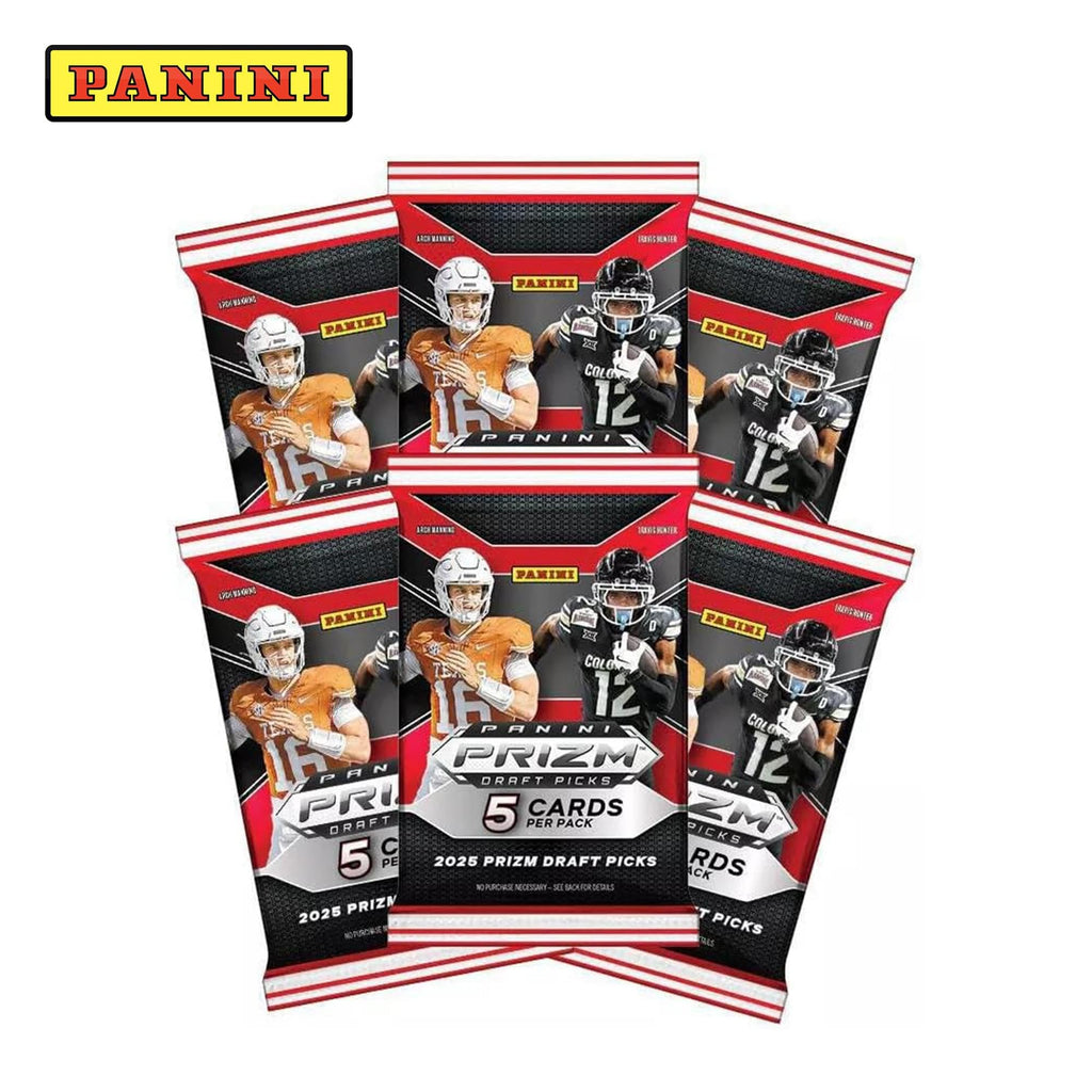 2025 Panini Prizm Draft Picks College Football Retail Blaster Box | 6 Packs Per Box | 30 Trading Cards | College Football Trading Cards | Exclusive Retail Prizm Parallels