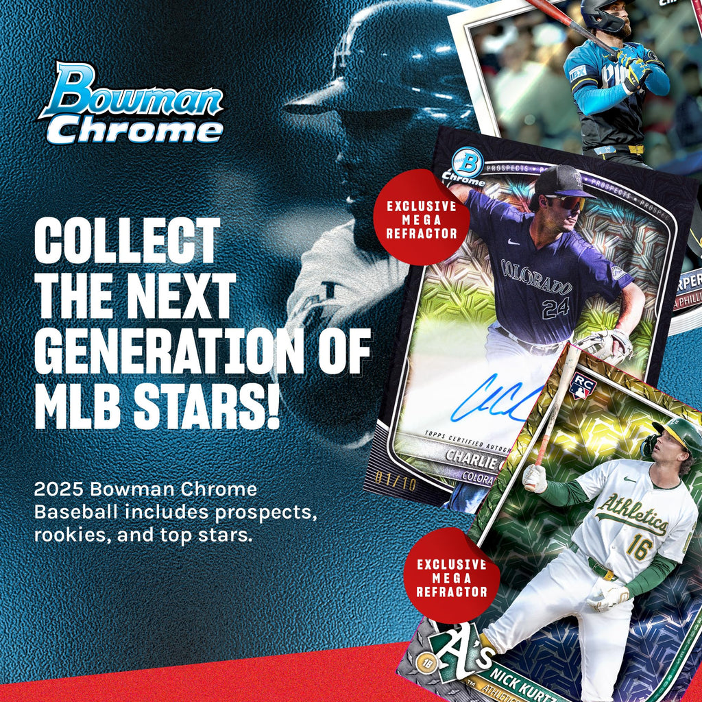 2025 Bowman Chrome Baseball - Factory Sealed - Mega Box