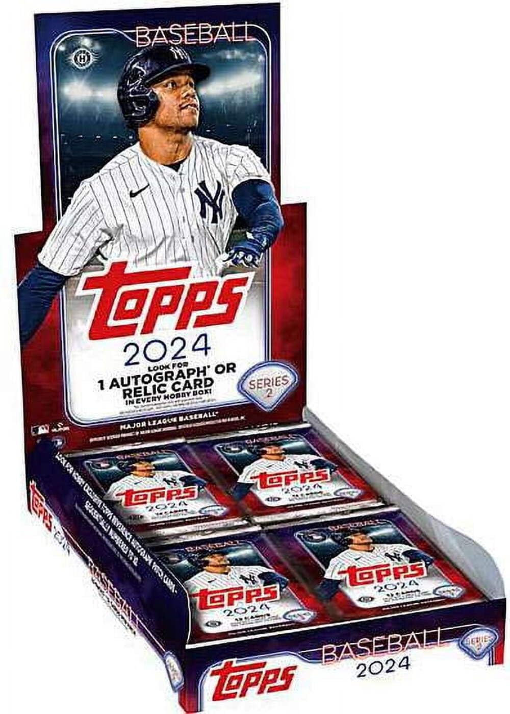 2024 Topps Series 2 MLB Baseball Hobby Trading Card One Autograph or Relic Card Per Box!