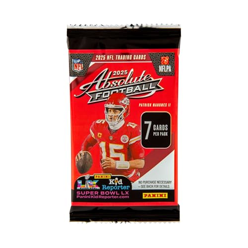 2025–26 Panini Absolute Football Mega Box – Retail Exclusive Parallels & Inserts – NFL Trading Cards – Sealed Retail Mega Box